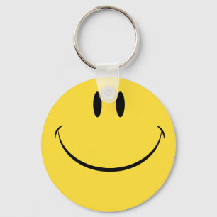 天気の良い日のレトロの幸せな顔のkeychainを持って下さい キーホルダー