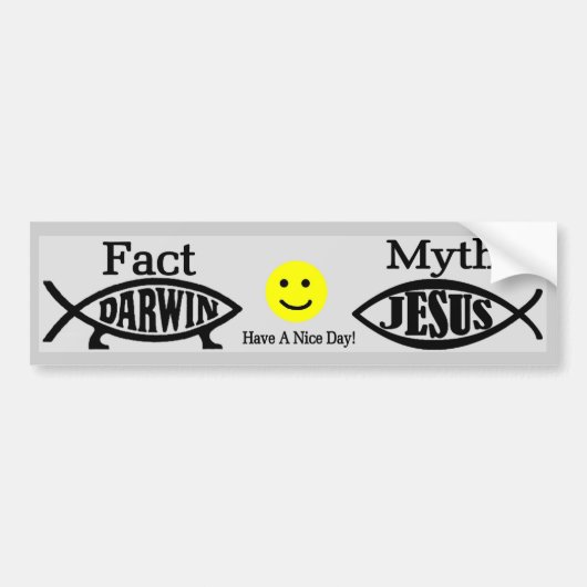 天気の良い日を過して下さい バンパーステッカー (正面)