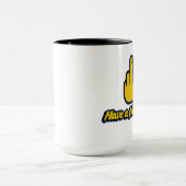 天気の良い日を過して下さい! マグカップ (中央)