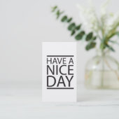 天気の良い日を過して下さい 名刺 (スタンド正面)