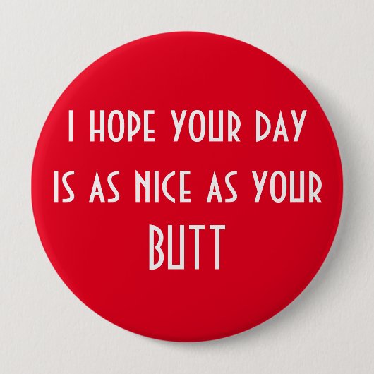 天気の良い日を過して下さい 缶バッジ (正面)