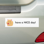天気の良い日2を過して下さい バンパーステッカー (車上)