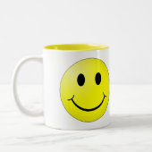 天気の良い日、マグを過して下さい ツートーンマグカップ (左)