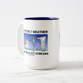 天気を予測するには、ジェットストリームを知っている ツートーンマグカップ (正面左)
