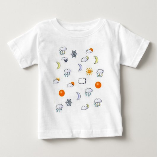 天気ベビーシャツ ベビーTシャツ (正面)
