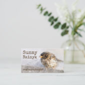 天気予報のカスタマイズおもしろい可能 名刺 (スタンド正面)