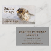 天気予報のカスタマイズおもしろい可能 名刺 (正面/裏面)