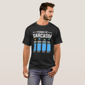 天気予報の皮肉な天気の可能性W おもしろい Tシャツ (正面フル)