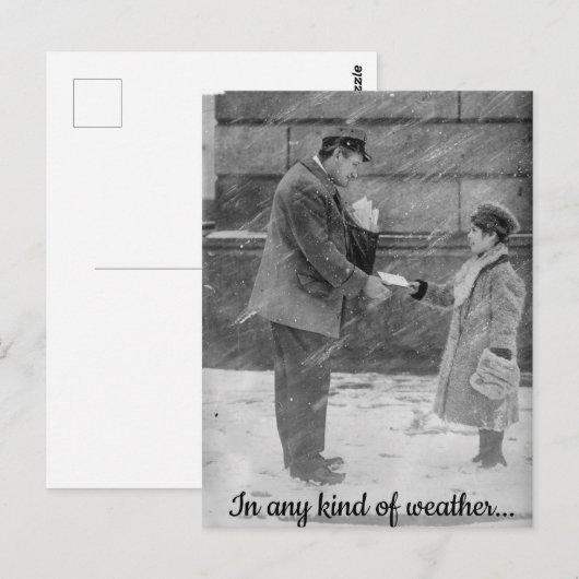 天気予報はがき ポストカード (正面/裏面)