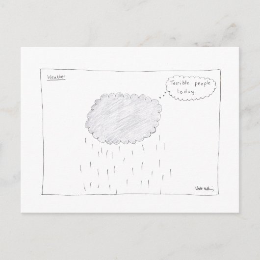 天気予報はがき ポストカード (正面)