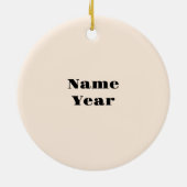 天気予報マップを使用した天気予報オーナメント セラミックオーナメント (裏面)