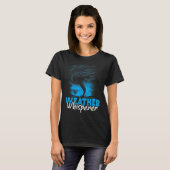 天気予報気象予報気象予報Wea Tシャツ (正面フル)