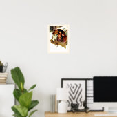 天気予報。アーサー・エルズリーによるクリスマスアート ポスター (ホームオフィス)