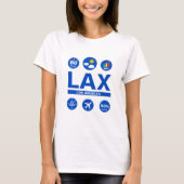 天気予報　空港コードTシャツ Tシャツ (正面)