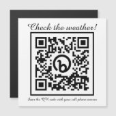天気予報QRコード冷凍機磁石 (正面/裏面)