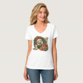 天気犬のクリスマス Tシャツ (正面フル)