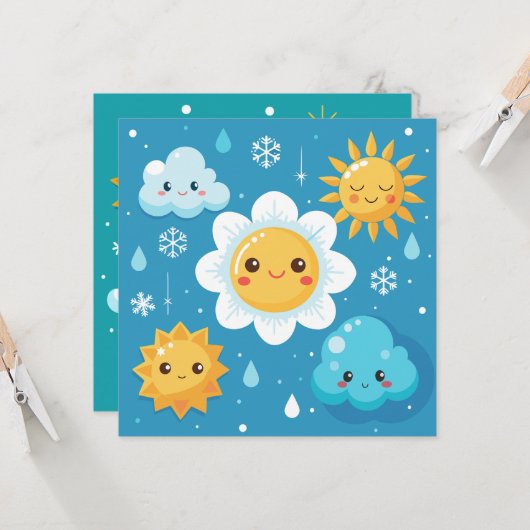 天気疑問に思 招待状 (正面/裏面インサイチュ)