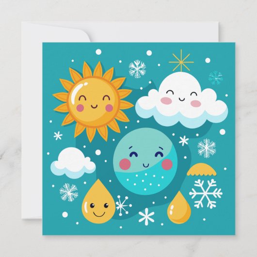 天気疑問に思 招待状 (裏面)