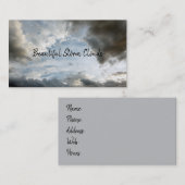 天気雲嵐空天空の雲景 名刺 (正面/裏面)