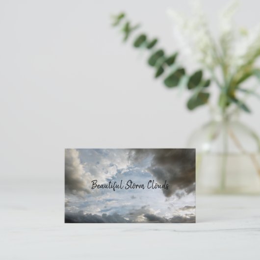 天気雲嵐空天空の雲景 名刺 (スタンド正面)