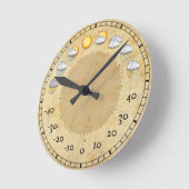 天気 ラウンド壁時計 (傾斜)