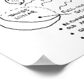 天気/健康の相関関係 ポスター (角)