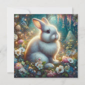 天水の色ガーデンバニーラビットイースター シーズンカード (正面)