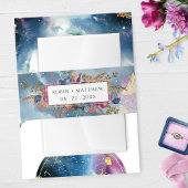 天水エレガント色と神秘的な庭園 招待状ベリーバンド