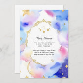 天水彩赤ちゃんシャワー招待状 招待状 (正面/裏面)