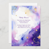 天水彩赤ちゃんシャワー招待状 招待状 (正面/裏面)