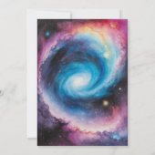 天水晶ボール星占いベビーシャワー サンキューカード (裏面)