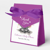 天水晶ボール星占いベビーシャワー フェイバーボックス (正面サイド)