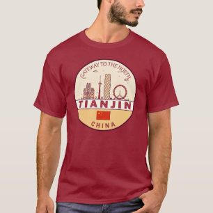 天津中国シティスカイラインエンブレム Tシャツ