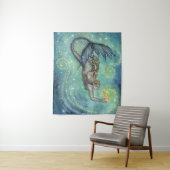 天海の人魚と星モリー・ハリソン タペストリー (インサイチュ)