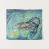 天海の人魚と星モリー・ハリソン タペストリー (正面(横))