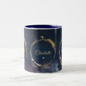 天海ミッドナイトブルー銀河系スカイプラネタイズ ツートーンマグカップ (中央)