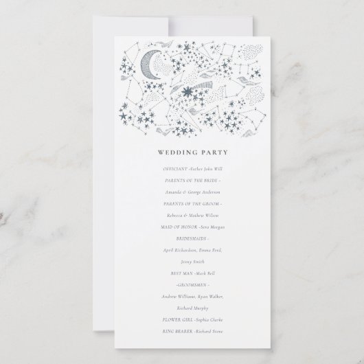 天海軍スターリーナイトムーン結婚式 プログラム (裏面)