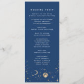 天海軍ブルーと金ゴールド結婚式 プログラム (裏面)