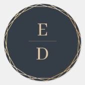 天海軍ブルーゴールデンエレガント ラウンドシール (正面)