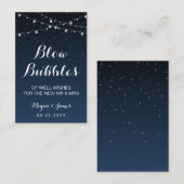 天海軍ブルースターズ結婚のバブルワンドラベル 名刺 (正面/裏面)