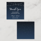 天海軍ブルースターリーナイト結婚式の引き出物ラベル スクエア名刺 (正面/裏面)