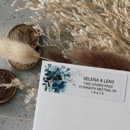 天海軍ブルーフローラ差出人住所ラベル ラベル