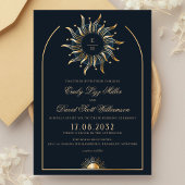 天海軍金ゴールド難解モノグラム 招待状