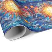 天測ステンドグラス包み紙 ラッピングペーパー (ロールコーナー)