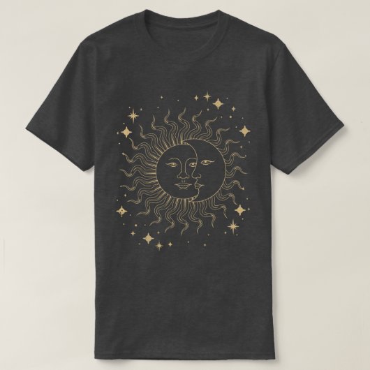 天測体ボーホサンムーン星占い天文学 Tシャツ (デザイン正面)