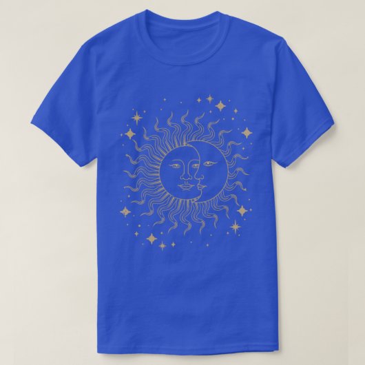 天測体ボーホサンムーン星占い天文学 Tシャツ (デザイン正面)