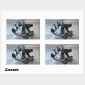 天測航用六分儀 長方形シール (シート)