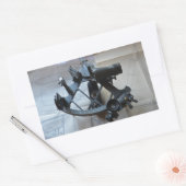 天測航用六分儀 長方形シール (封筒)