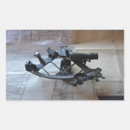 天測航用六分儀 長方形シール