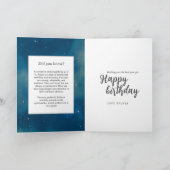 天測〔占星術の〕十二宮図記号ファンタジー魚座誕生日 カード (内部)